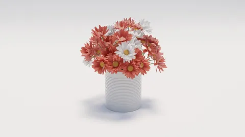 Flowers in Vase - Blender 3d models