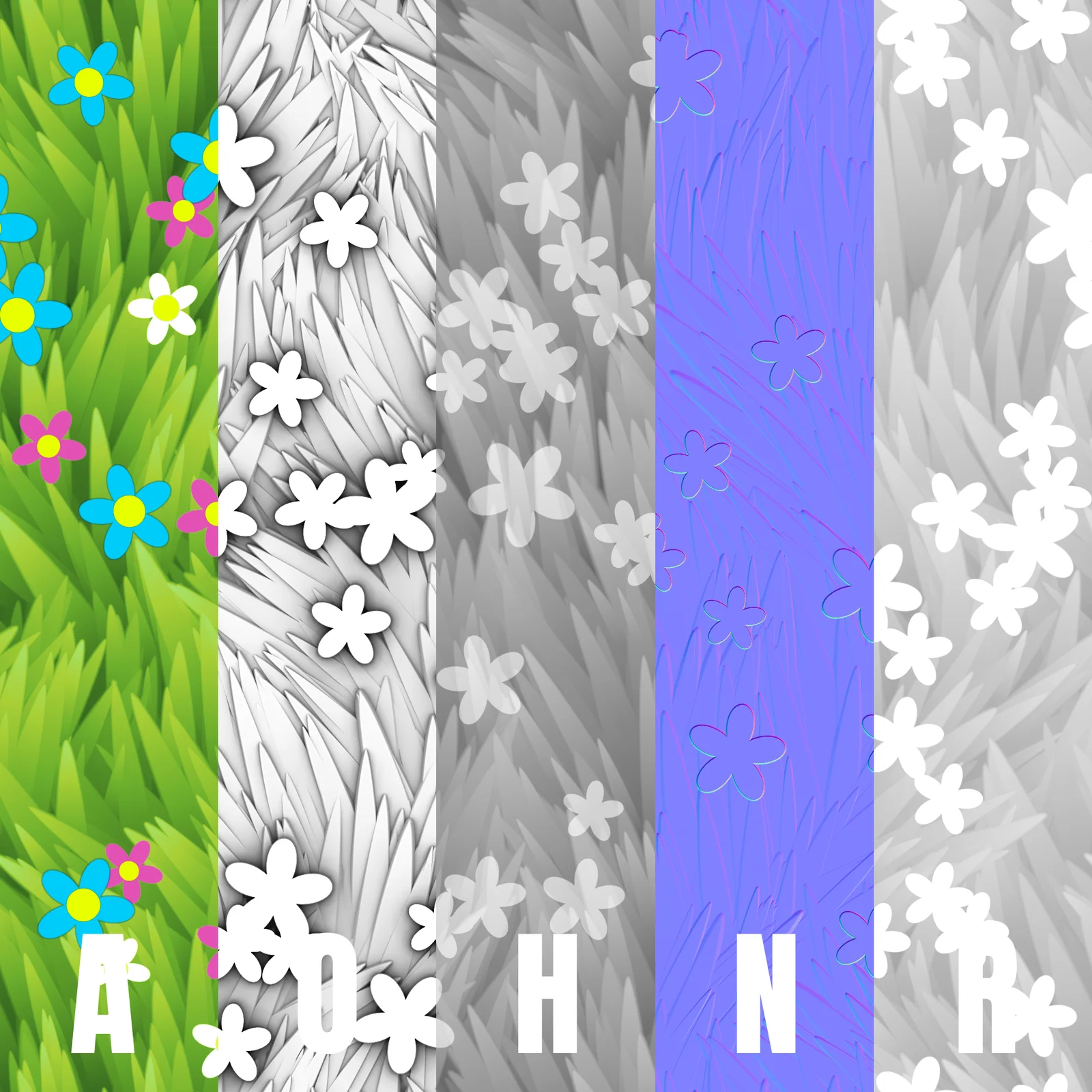 Stylized Flowers and Grass screenshot 2