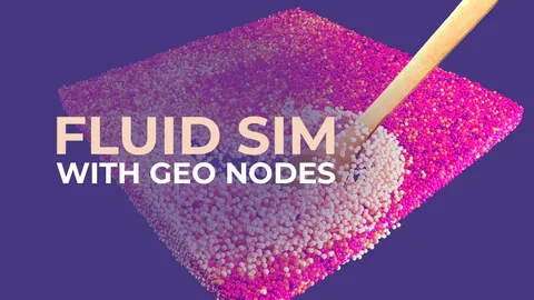 Fluid Sim - Blender geometry nodes