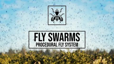 Fly Swarm - Blender geometry nodes