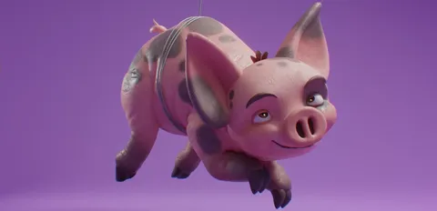 Flying Piggy - Blender 3d models