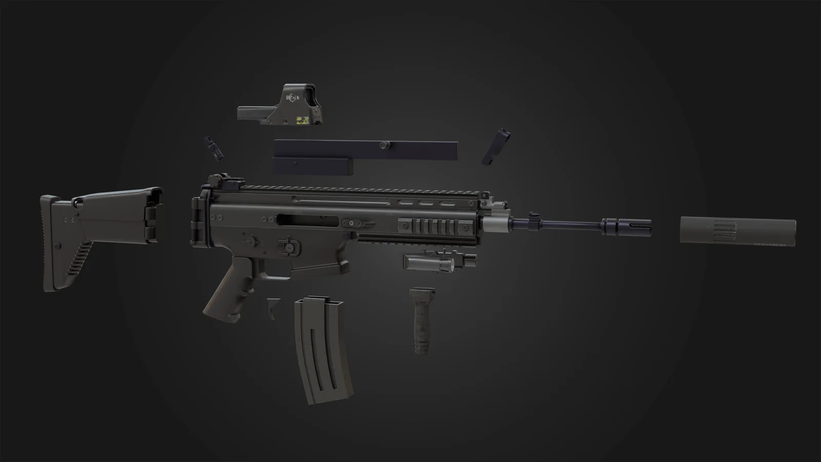 FN-Scar L Assault Rifle screenshot 2