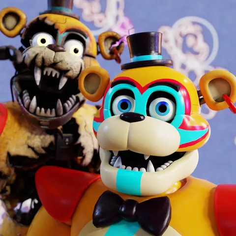 Glamrock Freddy - Blender 3d models