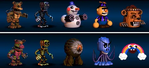 FNaF World Boss Pack - Blender 3d models