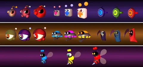 FNaF World Bytes Pack - Blender 3d models