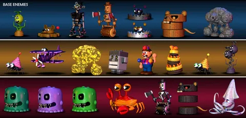 FNaF World Enemy Pack - Blender 3d models