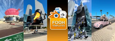 FOOH Templates - Blender scenes