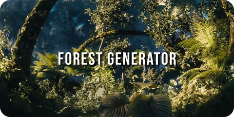 Forest Generator - Blender geometry nodes