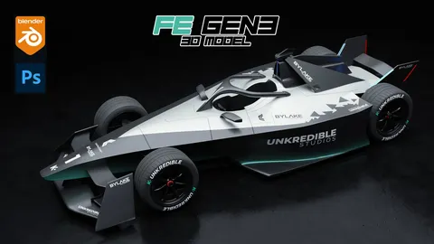 Formula E Gen3 Concept - Blender 3d models