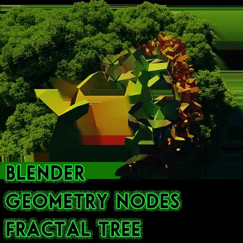 Fractal Tree - Blender geometry nodes