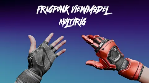 FragPunk Viewmodel Multirig - Blender 3d models