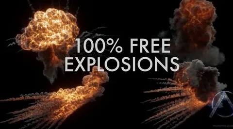 2K Explosion VFX Assets - Blender textures & materials
