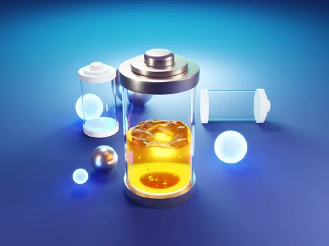 Battery Animation Scene - Blender scenes