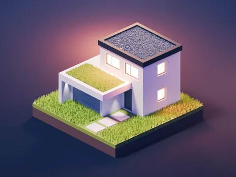House Scene - Blender scenes