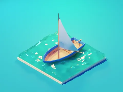 Boat Scene - Blender scenes