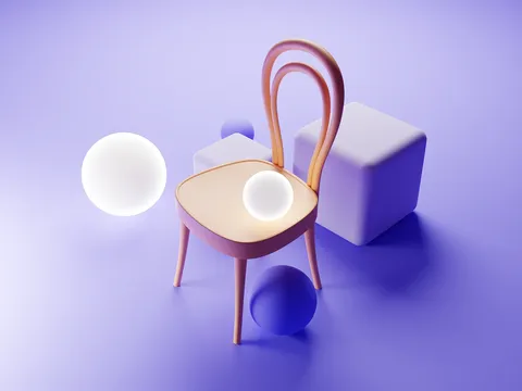 Chair Model Scene - Blender scenes