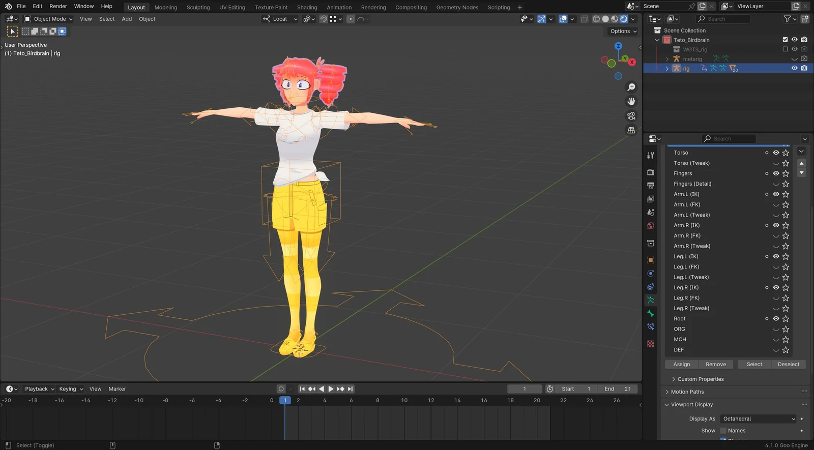 Kasane Teto Character Rig screenshot 3