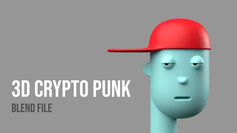 3D Crypto Punk - Blender 3d models
