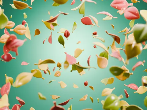 Falling Leaves Animation Scene - Blender scenes