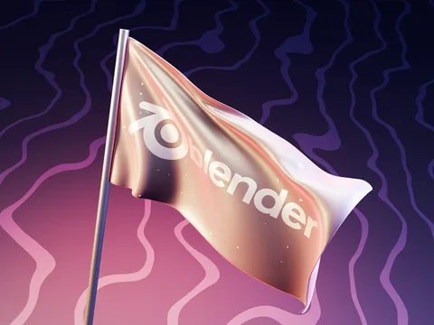 Flag Animation Scene - Blender scenes