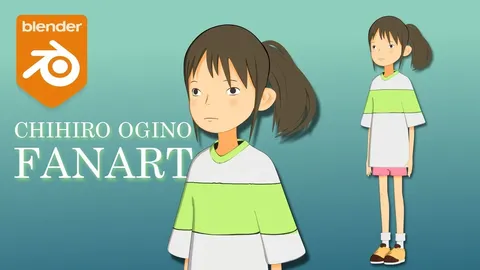 Ogino Chihiro - Blender 3d models
