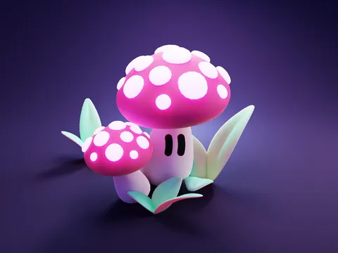 Mushroom Scene - Blender scenes