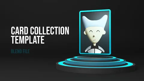 3D NFT Card Templates - Blender scenes