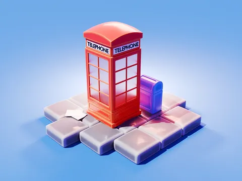 3D Phone Booth - Blender scenes