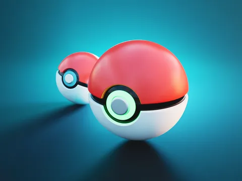 Pokeball Scene - Blender scenes