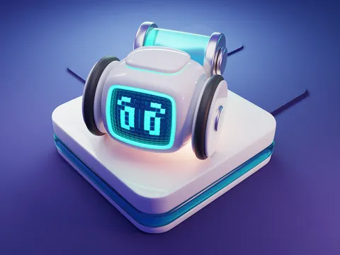 3D Robot Scene - Blender scenes