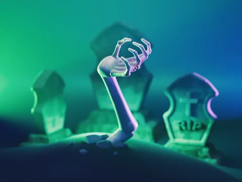 Skeleton Hand Scene - Blender scenes