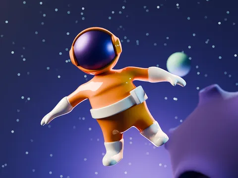 Space Animation Scene - Blender scenes