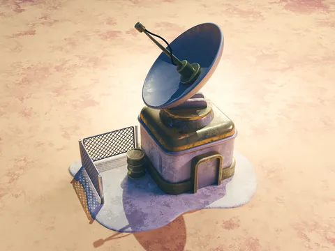 Stylized Building Scene - Blender scenes