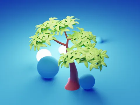 Tree Animation Scene - Blender scenes