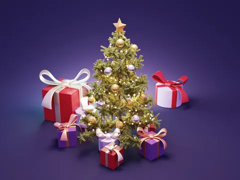 X-mas Tree Scene - Blender scenes