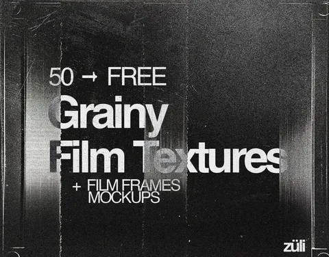 Grainy Film Textures Pack - Blender textures & materials