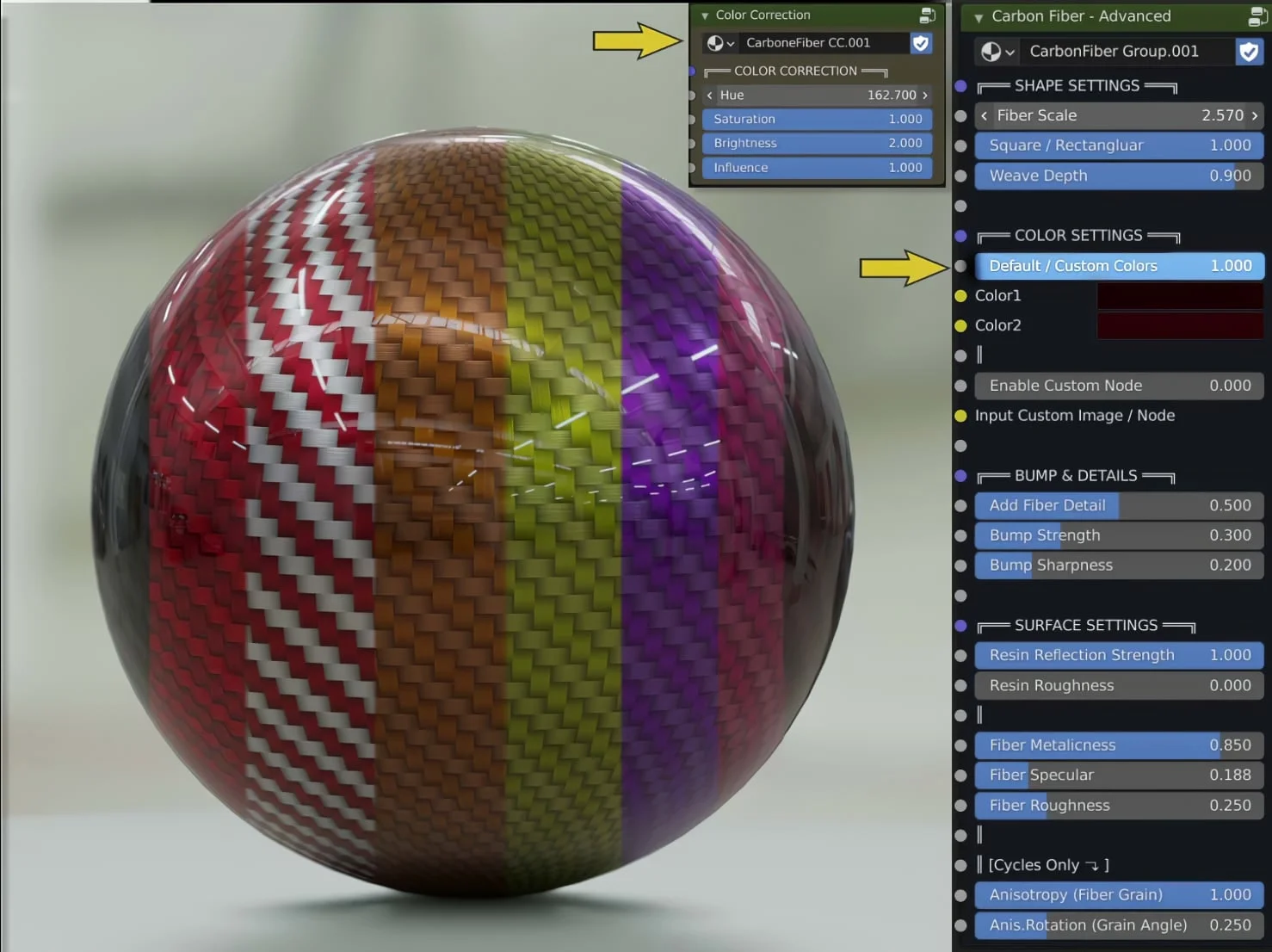 Procedural Carbon Fiber Shader screenshot 5