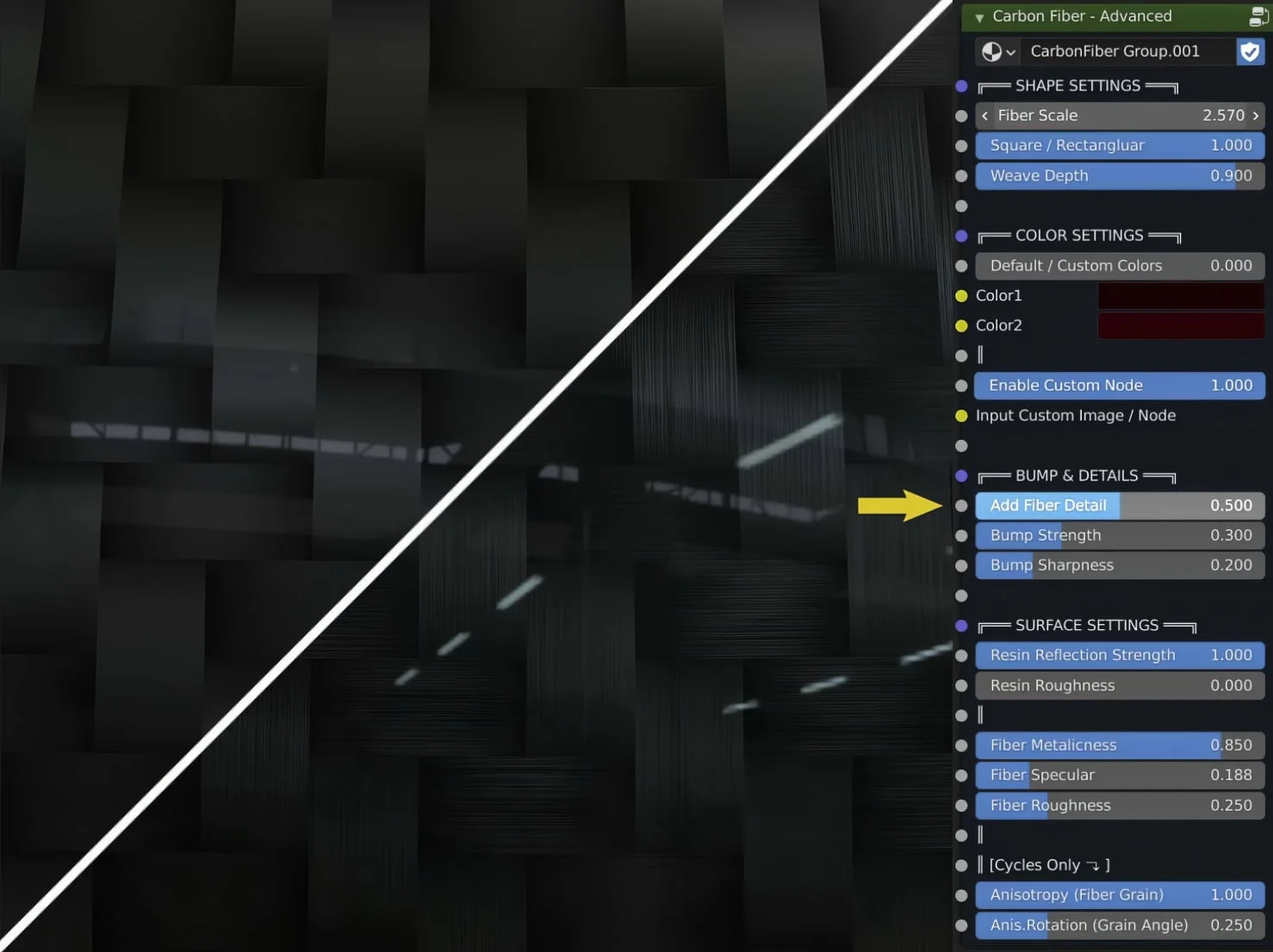 Procedural Carbon Fiber Shader screenshot 7
