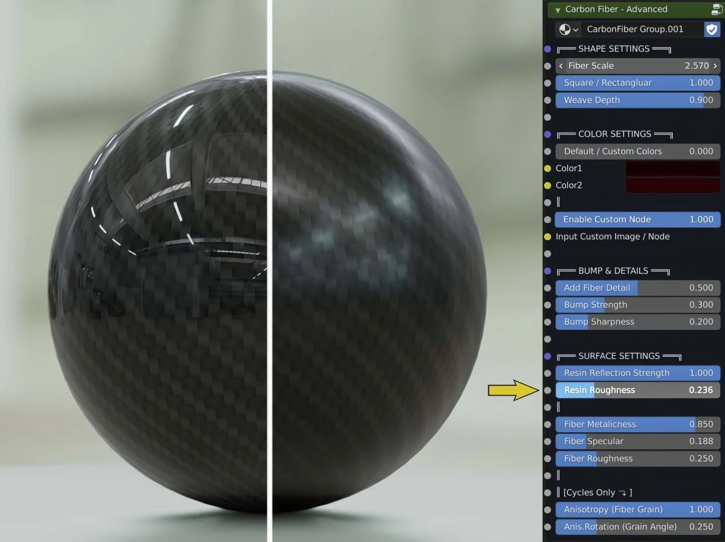 Procedural Carbon Fiber Shader screenshot 8