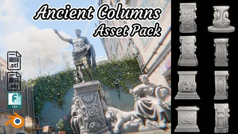 Ancient Columns - Blender 3d models