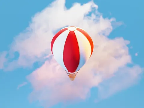 Animated 3D Clouds Scene - Blender scenes