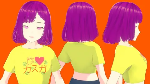 Anime NPC Aki - Blender 3d models