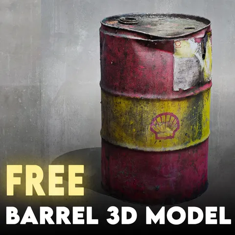 Barrel 3D Scan - Blender 3d models