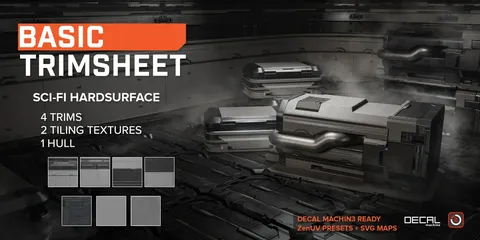 Basic Trimsheet Set - Blender textures & materials