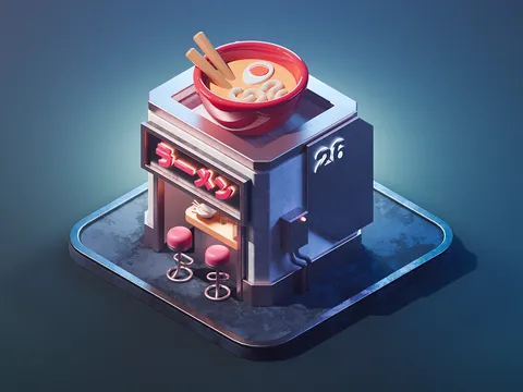 3D Diorama Scene - Blender scenes