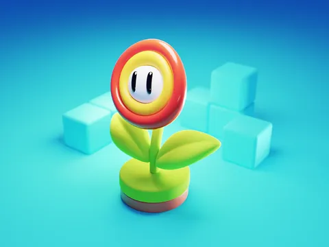 Flower Animation Scene - Blender scenes