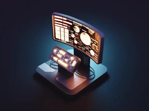 AI Screen Scene - Blender scenes