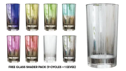 Glass Shader Pack - Blender shaders