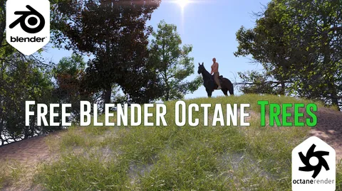 Octane Trees - Blender 3d models