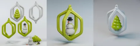 Christmas Ornaments - Blender 3d models
